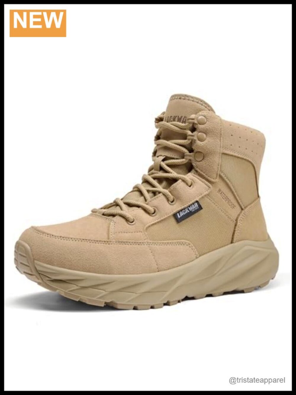 Waterproof Military Tactical Combat Hiking Work Boots Ankle Lace-Up